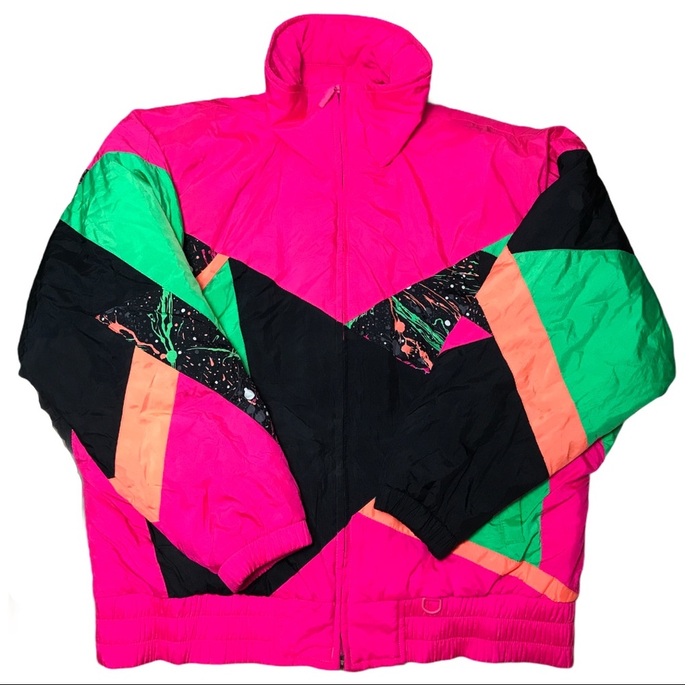 Vintage Ski Jacket Neon Snuggler